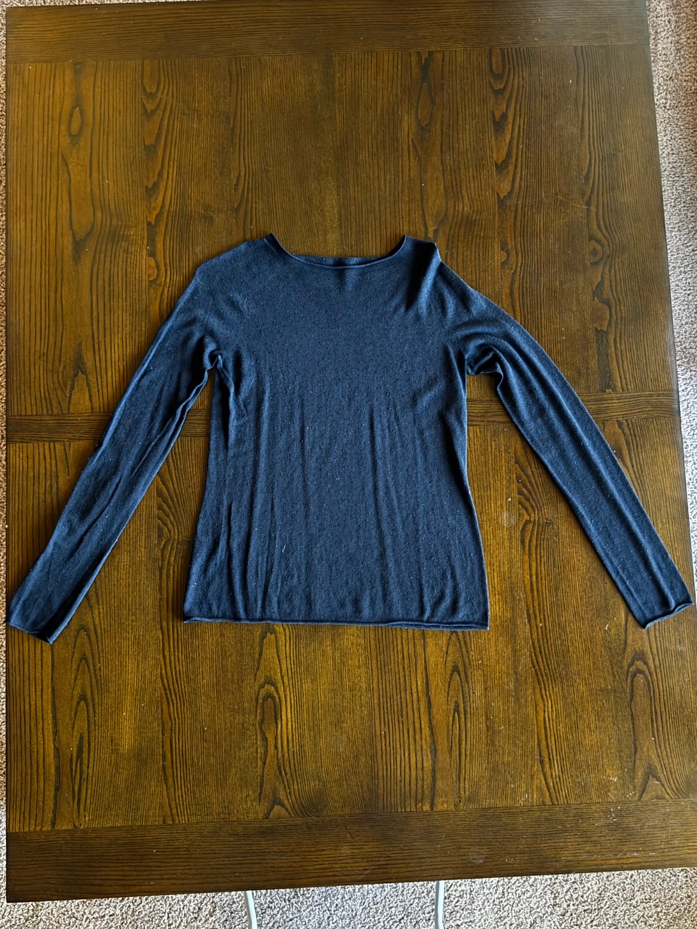 Women’s Black Long-Sleeve Top